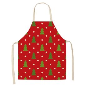 Christmas Style Apron Stain-resistant Sleeveless Apron