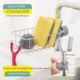 Racks Hanging On A Faucet Stainless Steel Kitchen Storage Rack