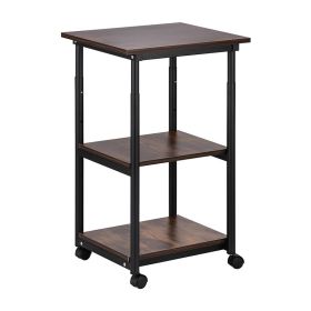 Home Office Adjustable Shelf Mobile Small Printer Table