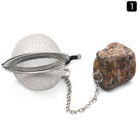Natural Raw Gemstone Filter Ball Stew Ingredients Ball Stainless Steel Tea Filter